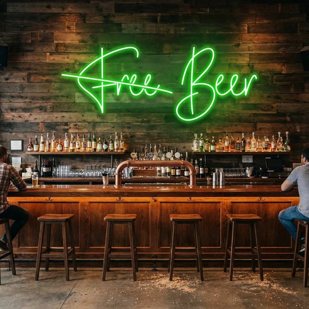 Free Beer Led Neon Sign Light