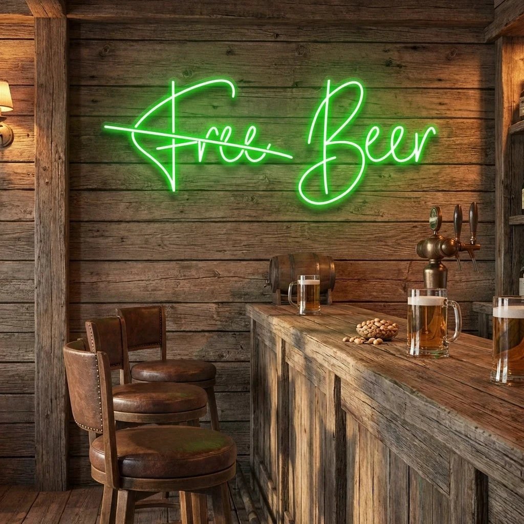 Free Beer Led Neon Sign Light