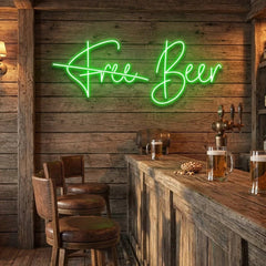Free Beer Led Neon Sign Light