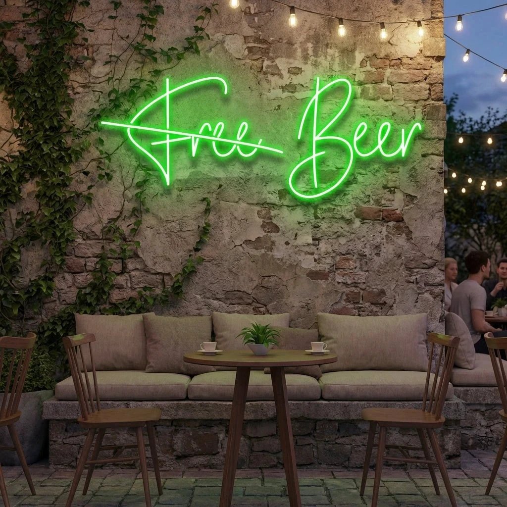 Free Beer Led Neon Sign Light