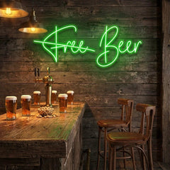 Free Beer Led Neon Sign Light