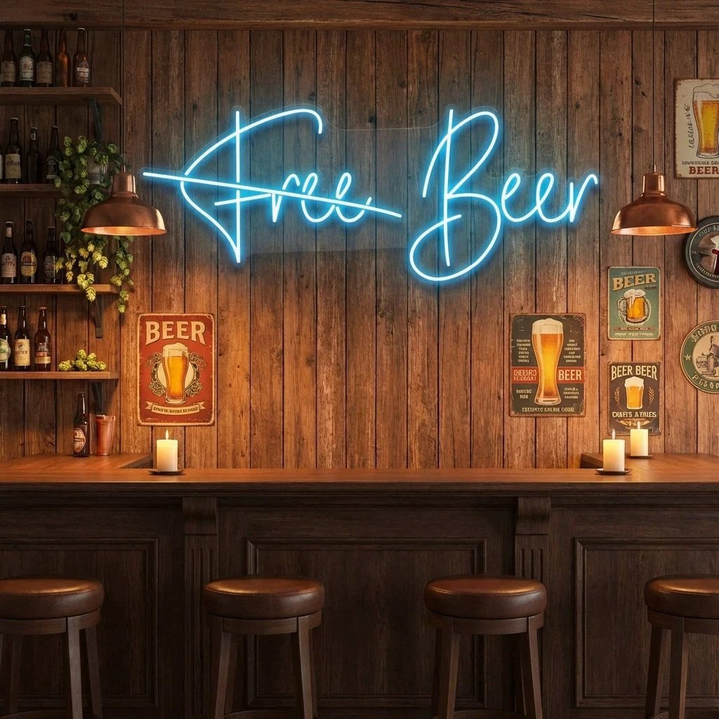 Free Beer Led Neon Sign Light