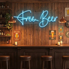 Free Beer Led Neon Sign Light