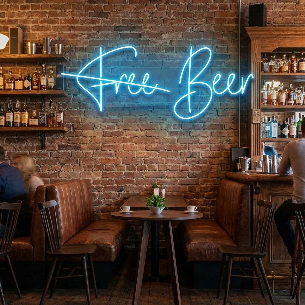 Free Beer Led Neon Sign Light
