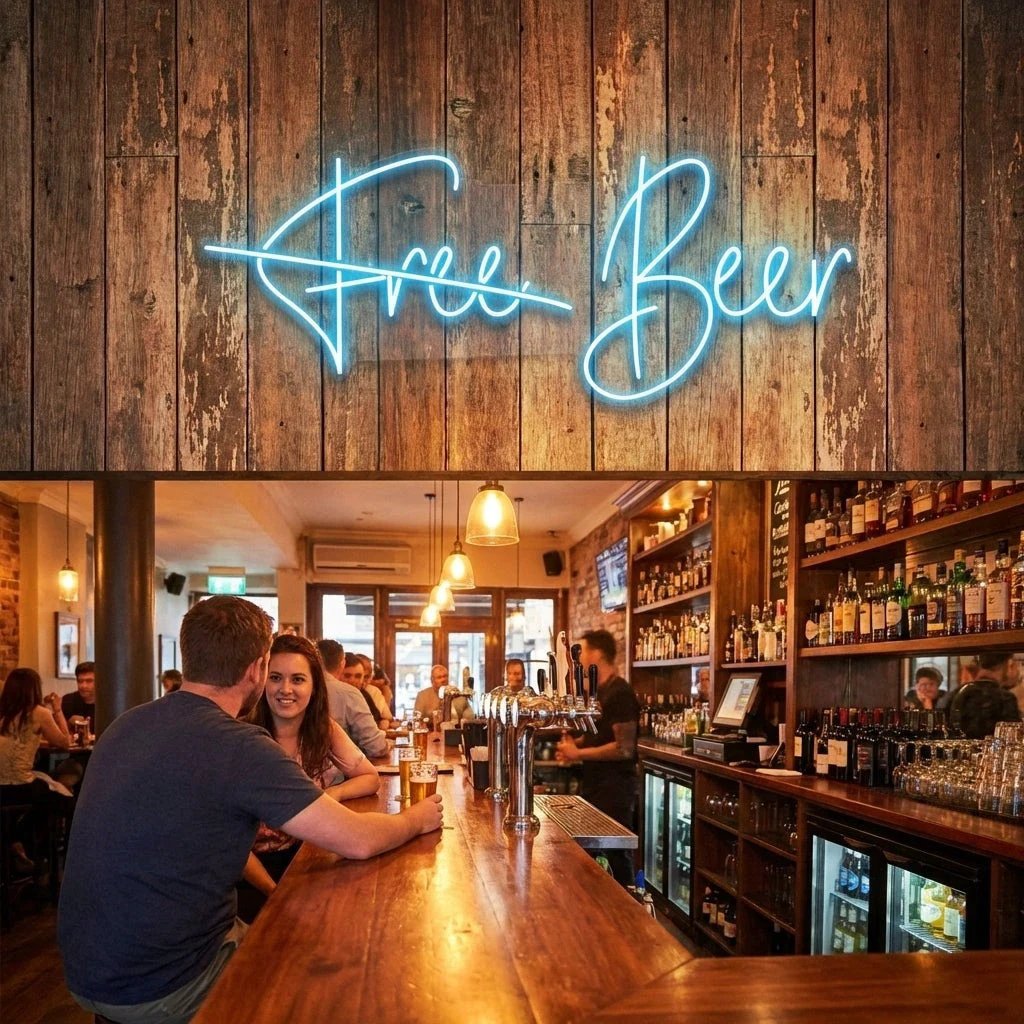 Free Beer Led Neon Sign Light