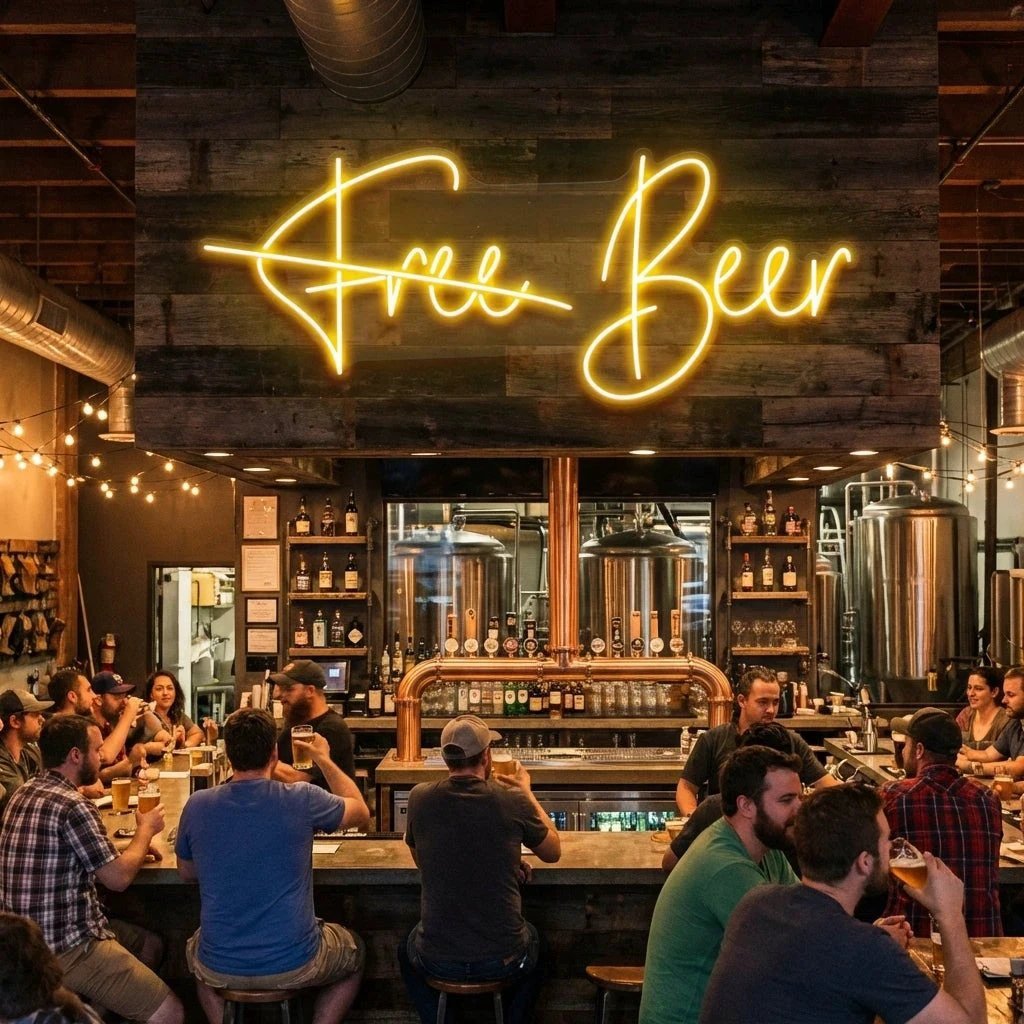 Free Beer Led Neon Sign Light