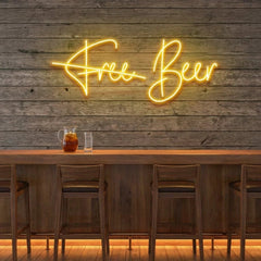 Free Beer Led Neon Sign Light