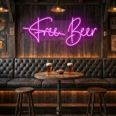 Free Beer Led Neon Sign Light