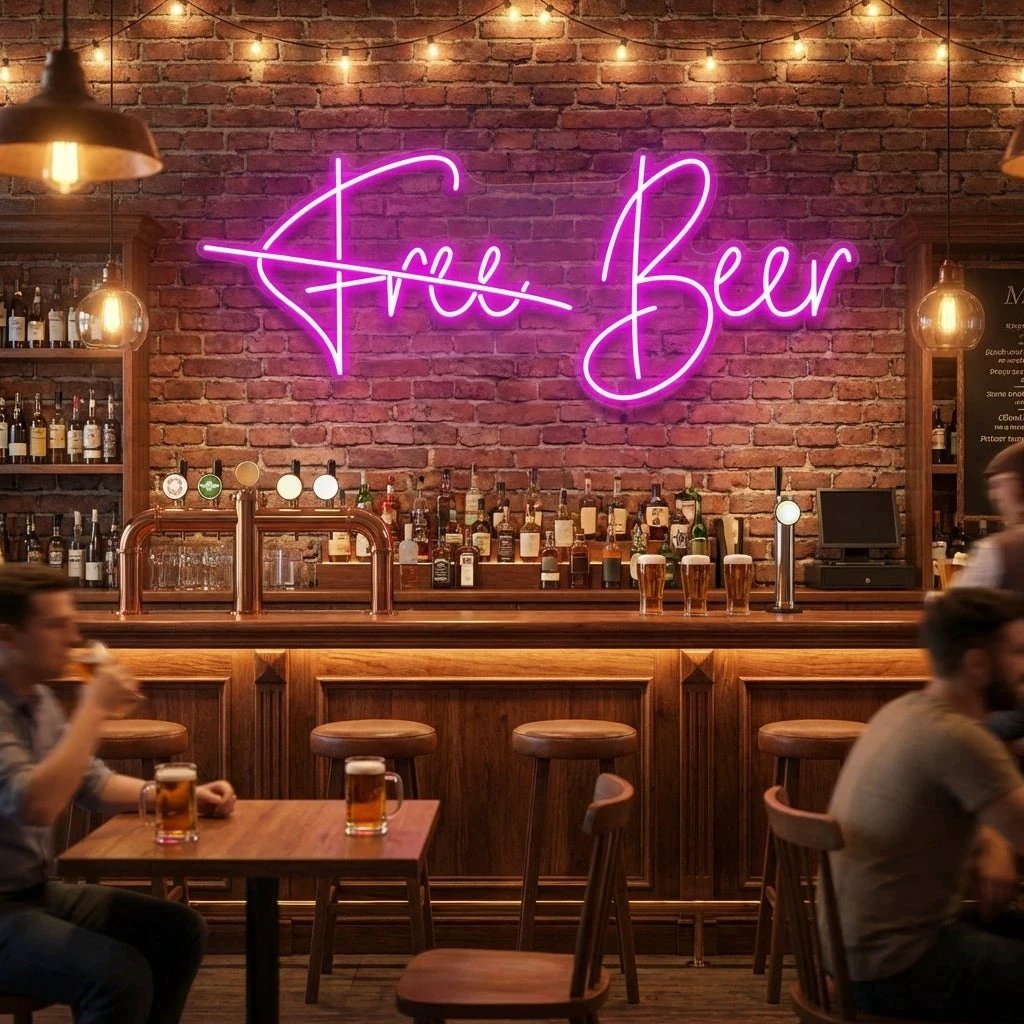 Free Beer Led Neon Sign Light