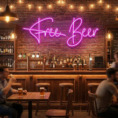 Free Beer Led Neon Sign Light