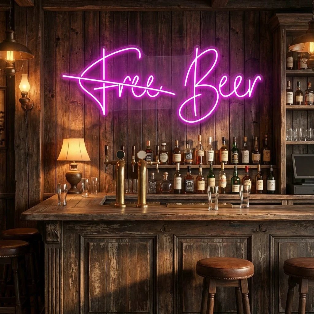 Free Beer Led Neon Sign Light