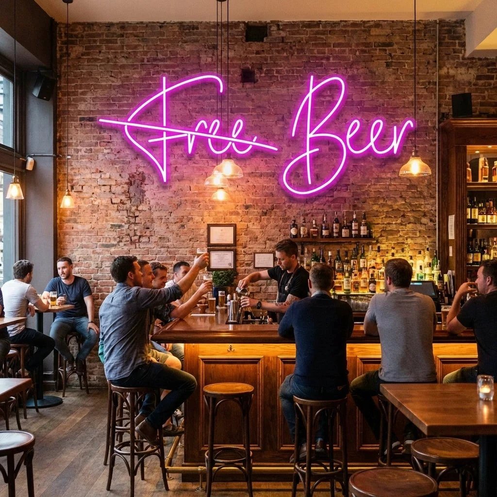 Free Beer Led Neon Sign Light