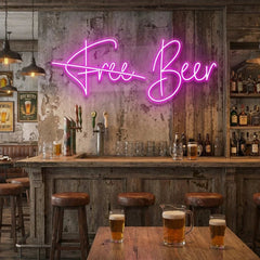 Free Beer Led Neon Sign Light