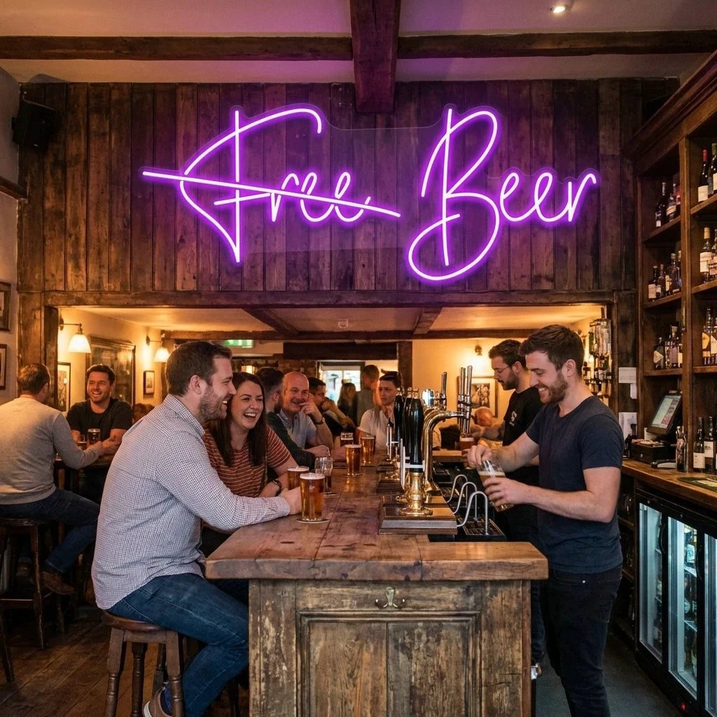 Free Beer Led Neon Sign Light
