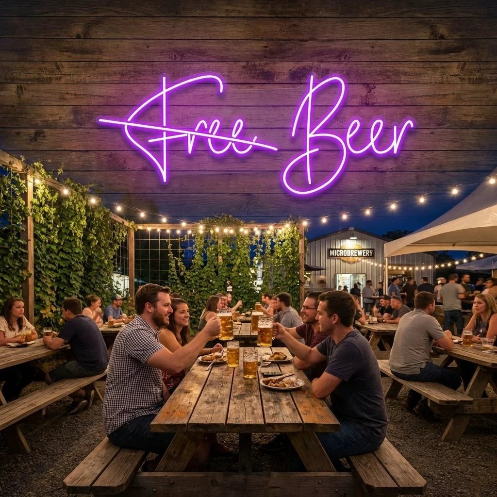 Free Beer Led Neon Sign Light