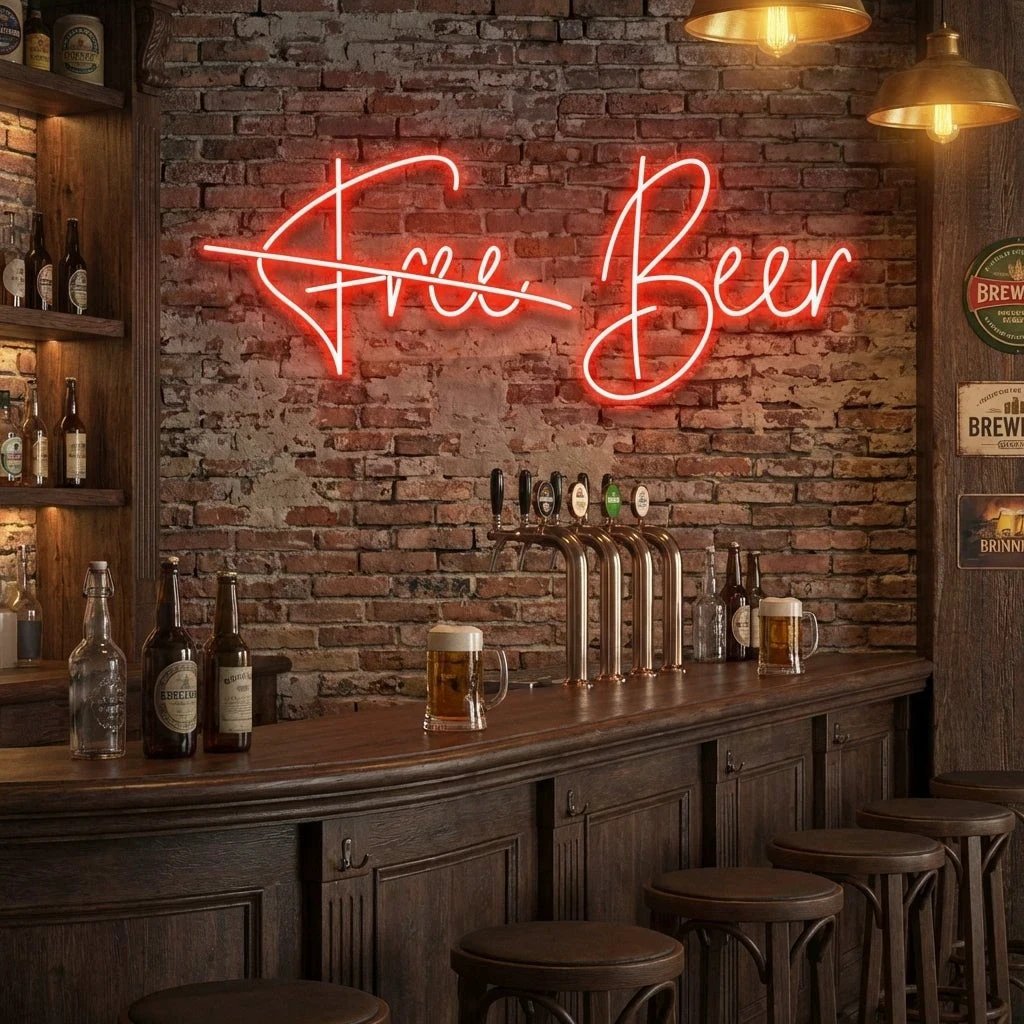 Free Beer Led Neon Sign Light