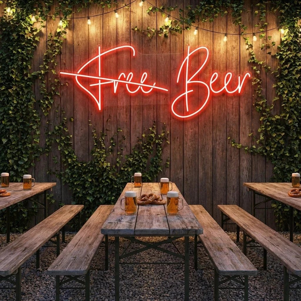 Free Beer Led Neon Sign Light