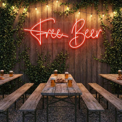Free Beer Led Neon Sign Light