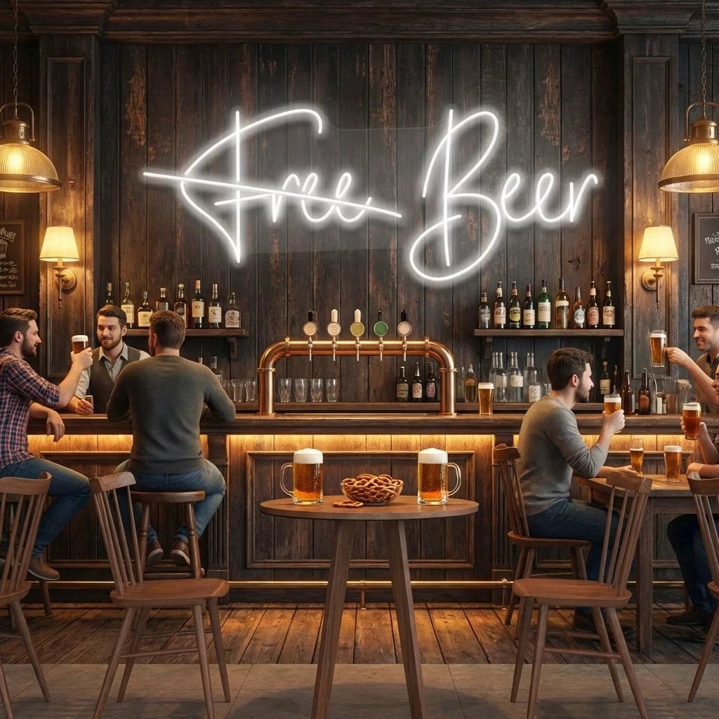 Free Beer Led Neon Sign Light