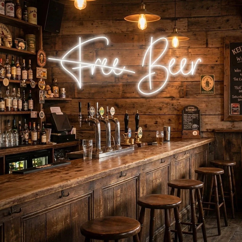 Free Beer Led Neon Sign Light