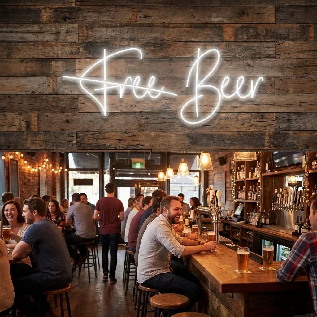Free Beer Led Neon Sign Light