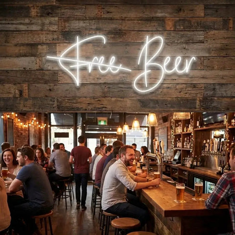 Free Beer Led Neon Sign Light