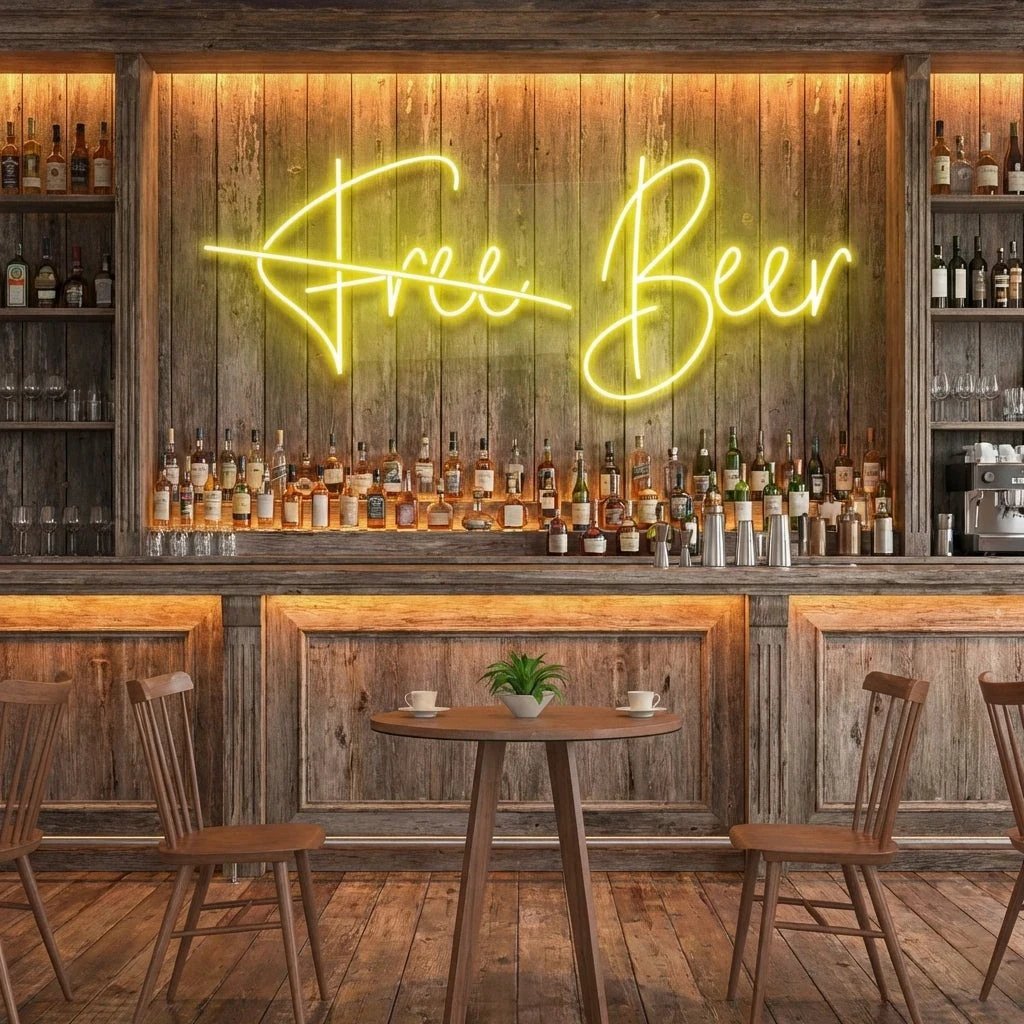 Free Beer Led Neon Sign Light