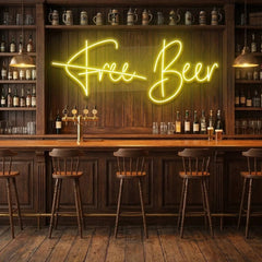 Free Beer Led Neon Sign Light