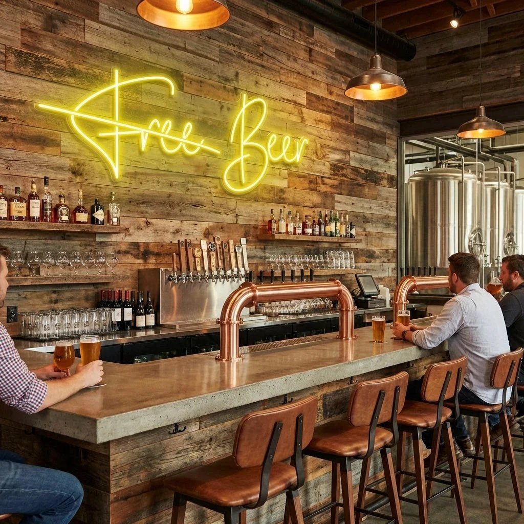 Free Beer Led Neon Sign Light