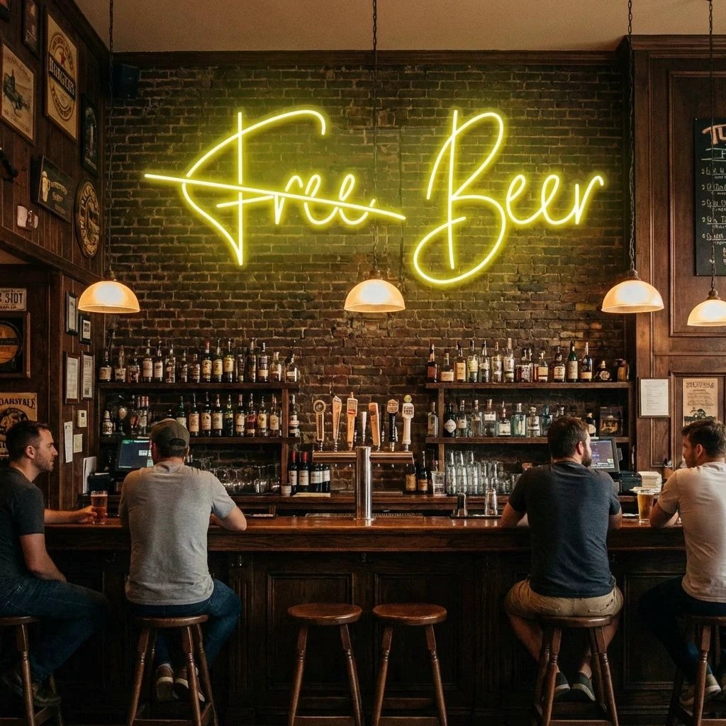Free Beer Led Neon Sign Light