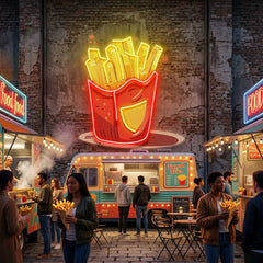 French Fries Potatoes LED Neon Sign Light Pop Art