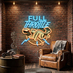 Full Speed Full Throttle LED Neon Sign Light Pop Art