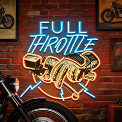 Full Speed Full Throttle LED Neon Sign Light Pop Art