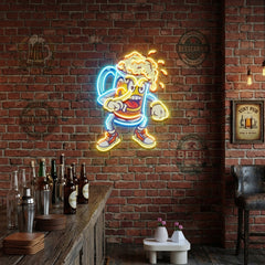 Fun Of Beer Glass LED Neon Sign Light Pop Art