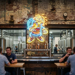 Fun Of Beer Glass LED Neon Sign Light Pop Art