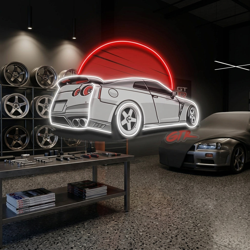 GTR Super Car LED Neon Sign Light Pop Art