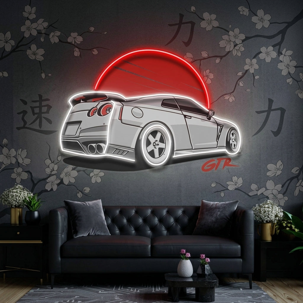 GTR Super Car LED Neon Sign Light Pop Art