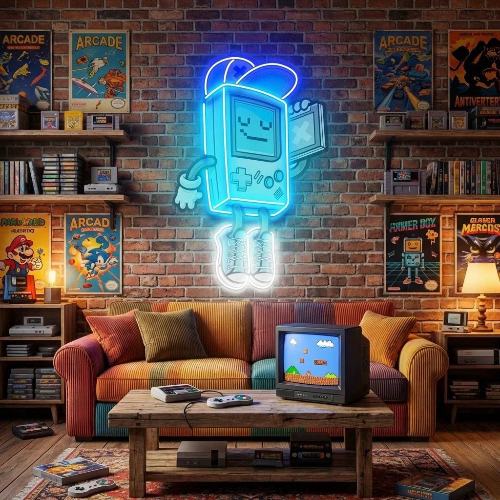 Game Boy Artwork Led Neon Sign Light
