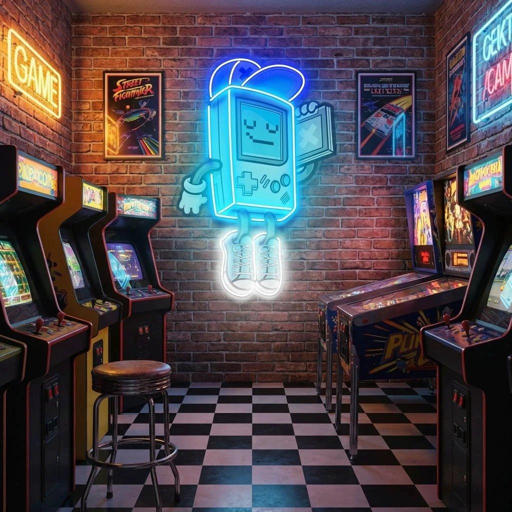 Game Boy Artwork Led Neon Sign Light