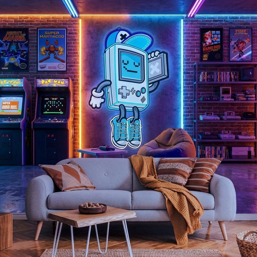 Game Boy Artwork Led Neon Sign Light