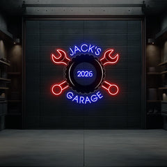 Garage Neon Sign for Men Garage Decor Sign Light