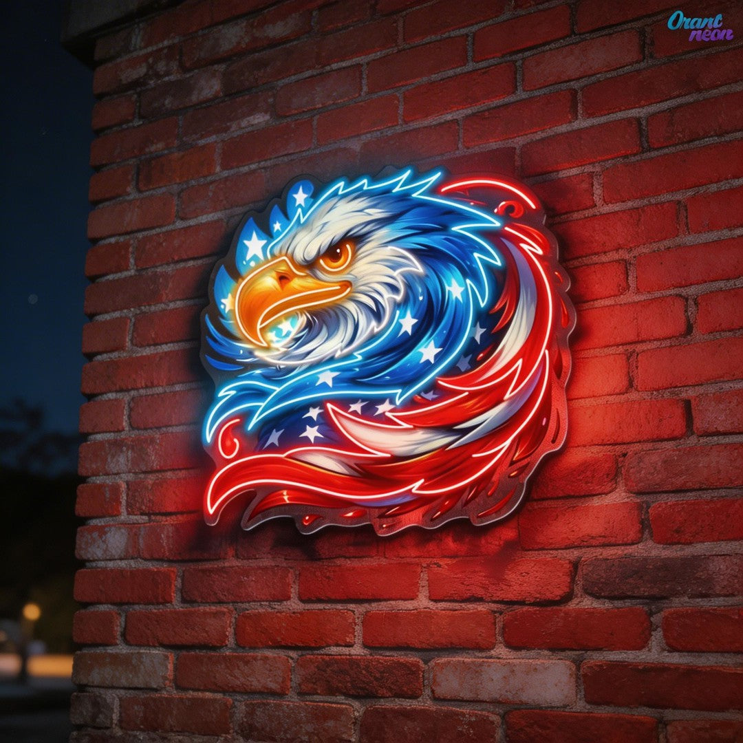 German Eagle Cover by Wings and Feathers Neon Sign Light Artwork