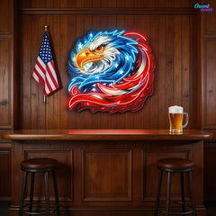 German Eagle Cover by Wings and Feathers Neon Sign Light Artwork