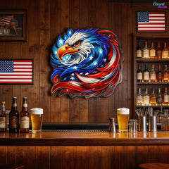 German Eagle Cover by Wings and Feathers Neon Sign Light Artwork