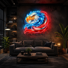 German Eagle Cover by Wings and Feathers Neon Sign Light Artwork
