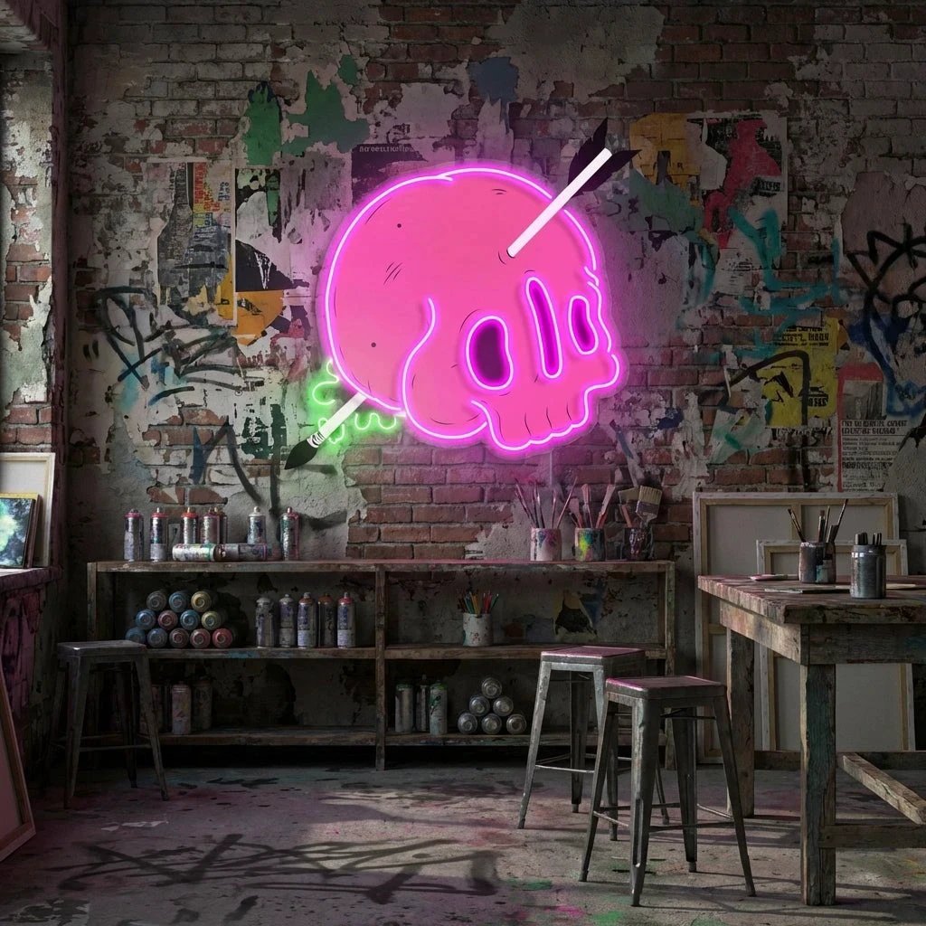 Geskulled Art Work Led Neon Sign Light