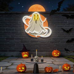 Ghost Halloween Artwork Led Neon Sign Light