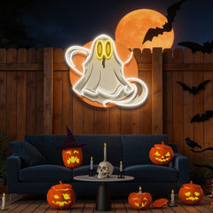 Ghost Halloween Artwork Led Neon Sign Light