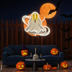 Ghost Halloween Artwork Led Neon Sign Light