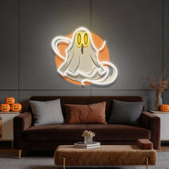 Ghost Halloween Artwork Led Neon Sign Light